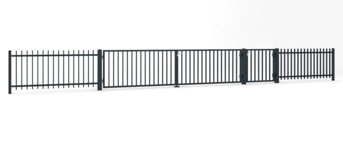 Aluzaun Classic Versailes mit Doppeltor